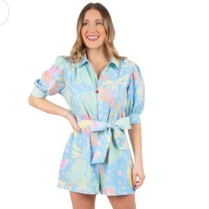 Emily McCarthy Romper Rio Romper Parrot Party